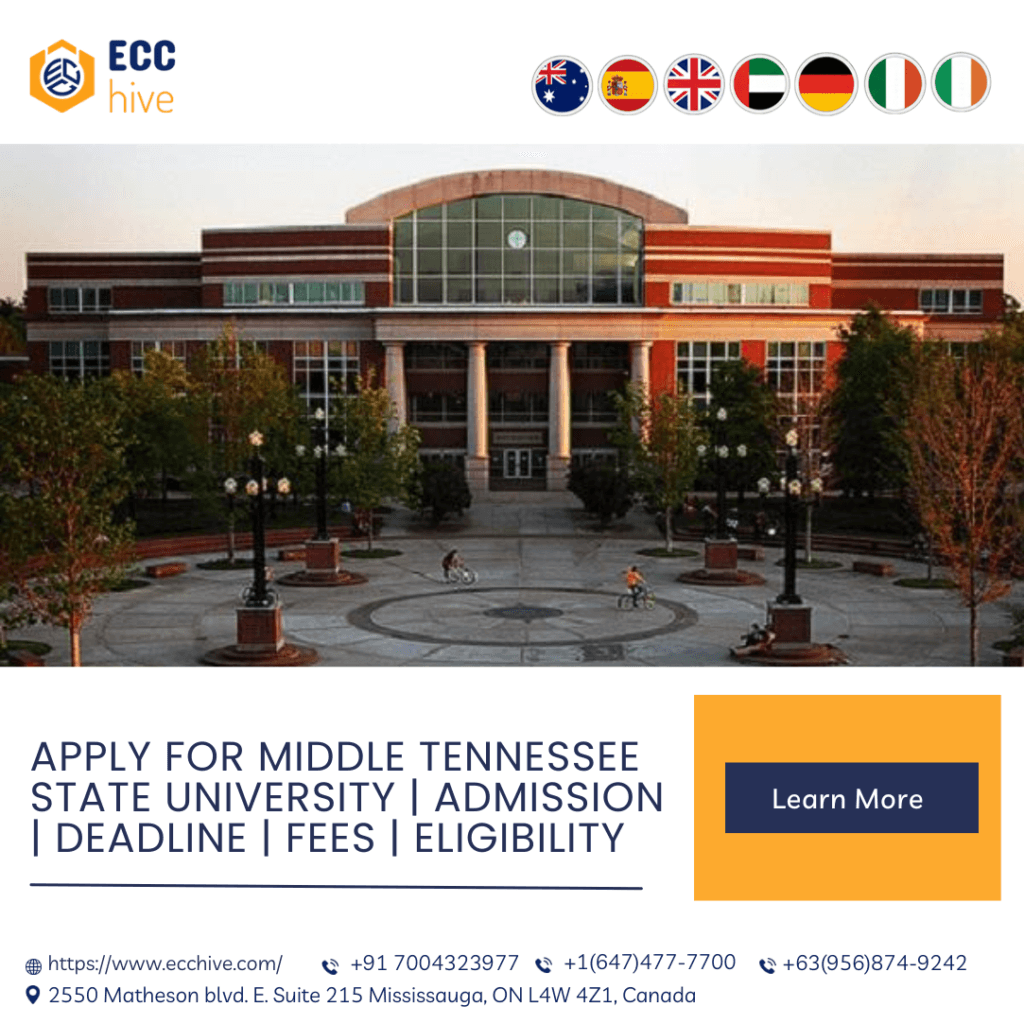 Apply for Middle Tennessee State University